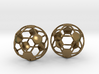 Soccer Ball Earrings - Hollow 3d printed 
