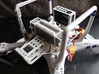 DJI Phantom Custom FPV Undertray -Fatshark (d3wey) 3d printed Shown with d3wey battery cage, filter housing and "Frame'ish" around the GoPro. This is a dual battery setup