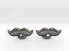 Moustache Cufflinks 3d printed 
