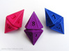 Hedron D10 Spindown Life Counter - SOLID DIE 3d printed The model in a few different colors