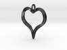 Twisted Heart pendant 3d printed 