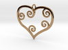 Heart Pendant Charm 3d printed 