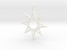 STAR OF VENUS Jewelry Symbol Pendant. 3d printed 