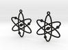 Atom Earring Set 3d printed 