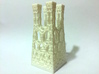 Miniature fractal building 3d printed White Strong & Flexible