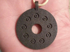 Flintblack Medallion 3d printed Matte black steel