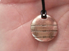 Circular enigmatic pendant 3d printed Stainless steel