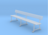 Wrought Iron station bench (HO) 3d printed 