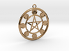 Lunar Phases Pentacle Pendant 3d printed 