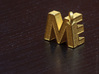 Letters Trinket 3d printed ME Trinket in Gold Plated Glossy