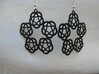 Large Five Pattern Earrings 3d printed 