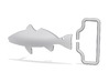 Redfish Belt Buckle w/ Loop 3d printed 