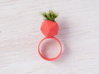 Icosahedron Planter Ring 3d printed With moss