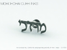 Hebrew Name Cufflinks - "Mordechai" 3d printed 
