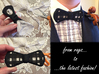 Insert-a-Color Plaid Bow Tie 3d printed 