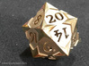 'Starry' D20 Balanced Gaming Die 3d printed Customer picture of this d20 printed in polished brass