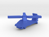 Game Piece, Blue Force Apache Helicopter 3d printed 