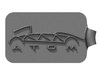 Atom Logo Key Fob 3d printed 