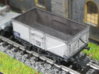 Steel-built 13t Private Owner Coal Wagon 3d printed Post-nationalisation livery. The coal-tipping end