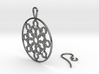 Mandelbrot Web Earring 3d printed 