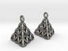 Flower Of Life Tetrahedron Earrings 3d printed 