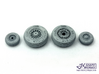 1/72 F-14A wheels & tires weighted 3d printed 