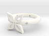 The ring of four leaves 3d printed 