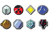 Pokemon Johto League Badges 3d printed 