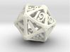 D20 Bone Die 3d printed 