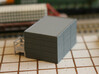 N Scale Tech Shack 3d printed Rear of the shack with prefab concrete panel look