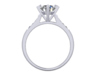 CC27-Engagement Ring Printed Wax. 3d printed 