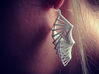 Arithmetic Earrings (Rhombus) 3d printed White Strong and Flexible