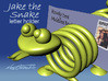 Jake the Snake letter holder 3d printed Jake the Snake can help keep your letters and bills organized