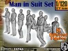 1-120 Man In Suit SET 3d printed 