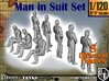 1-120 Man In Suit SET 3d printed 