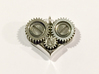 Gear Heart Pendant - Tiny Gear 3d printed 
