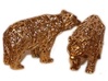 Bear bottle opener - meshified  3d printed Slightly smaller bronze bears