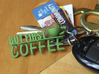 But First, Coffee Keychain 3d printed 
