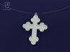 Trefoil Cross Pendant 3d printed 