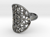 Flower of Life ring 3d printed 
