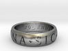 Size 9 Sir Francis Drake, Sic Parvis Magna Ring  3d printed 