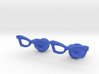 Hipster Glasses Cufflinks Female 3d printed 