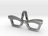 Hipster Glasses Pendant Female 3d printed 