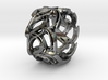 Crown Mesh Ring / Bronze Brass or Silver Ring 3d printed 