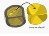 die segmented interior balanced rounded edges 3d printed interior segmentation detail