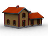 NGH11 Small train station 3d printed 