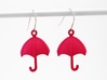 Umbrella Earrings 3d printed 