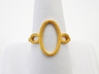 Oval Looped Ring - US Size 09 3d printed 