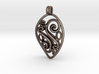 Swirl Pendant 3d printed 