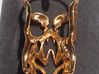 Skull Pendant 02 3d printed Gold Plated Brass